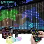 Smart String Curtain LED Lights - Color Changing & App-Controlled