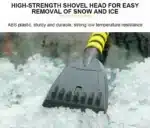 Car Snow Removal Kit – EVA Foam Handle Ice Scraper & Snow Brush for Windshield Cleaning in Winter